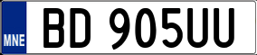 Trailer License Plate